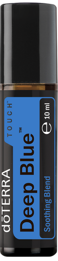 doTERRA Deep Blue Touch Roll-on 10 ml mit schwarzer Kappe und blauem Etikett