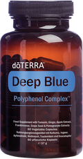 doTERRA Deep Blue Polyphenol Complex, braune Flasche mit 60 pflanzlichen Kapseln